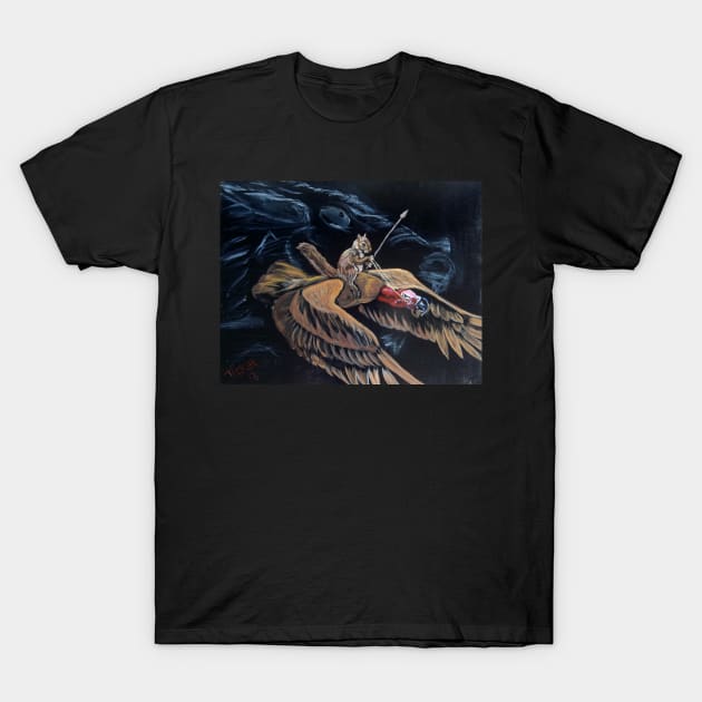 Dreaming of flying with dragons T-Shirt by Kevin Tickel